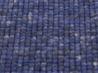 Teppich aus 100% Wolle in Blau