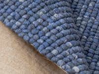 Teppich aus 100% Wolle in Blau