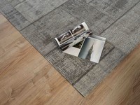 Pognum 23 - Einzigartiger Vintage Teppich in Grau