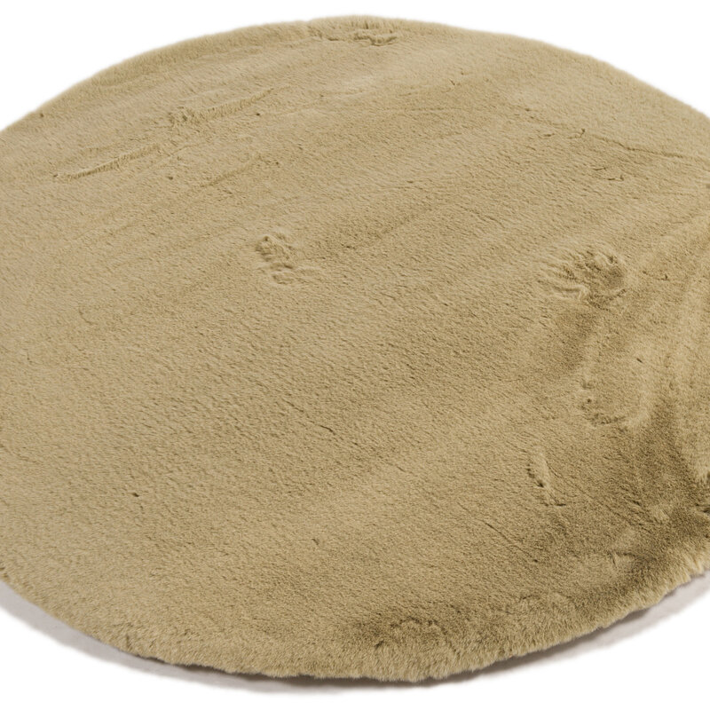 Hampton Sage Green - Runder Premium Hochflor Teppich