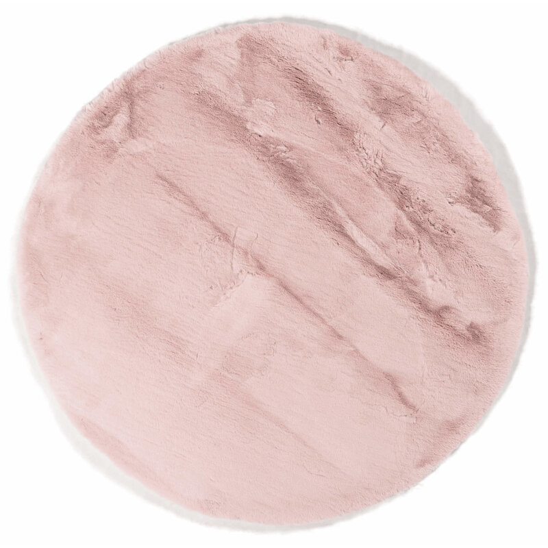 Hampton Soft Pink  - Runder Premium Hochflor Teppich