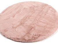 Hampton Soft Pink  - Runder Premium Hochflor Teppich