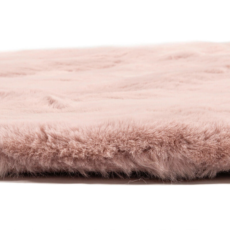 Hampton Soft Pink  - Runder Premium Hochflor Teppich