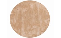 Sandro 12 - Runder Hochflor Teppich Beige