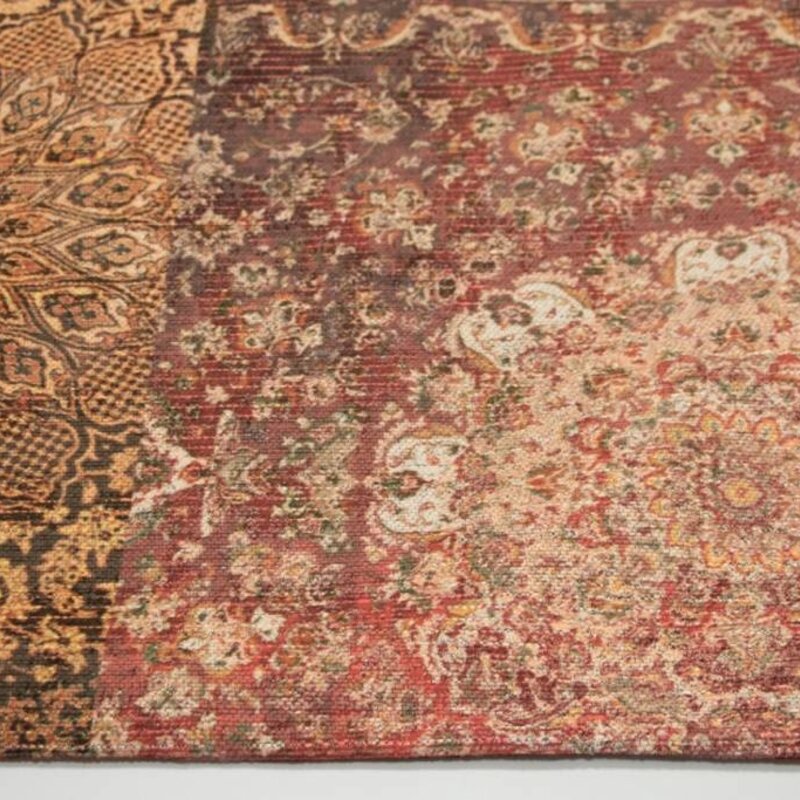 Barcelona 63 - Vintage Teppich - Orange mit Roten Farbtönen