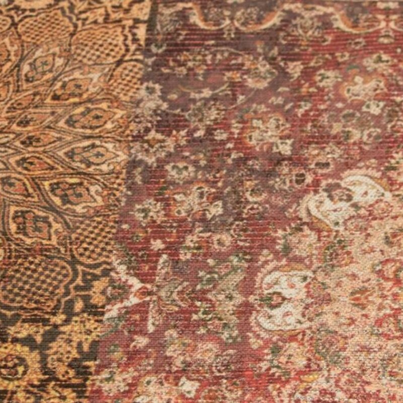 Barcelona 63 - Vintage Teppich - Orange mit Roten Farbtönen