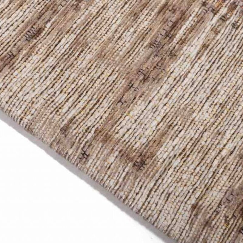 Enzo 12 - Vintage Patchwork Teppich in Hellbraun