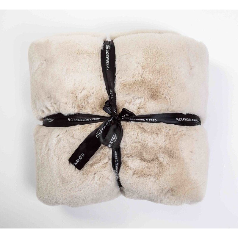 Faux Fur Plaid - Ivory White - Floorpassion X Fred