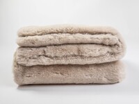 Faux Fur Plaid - Ivory White - Floorpassion X Fred