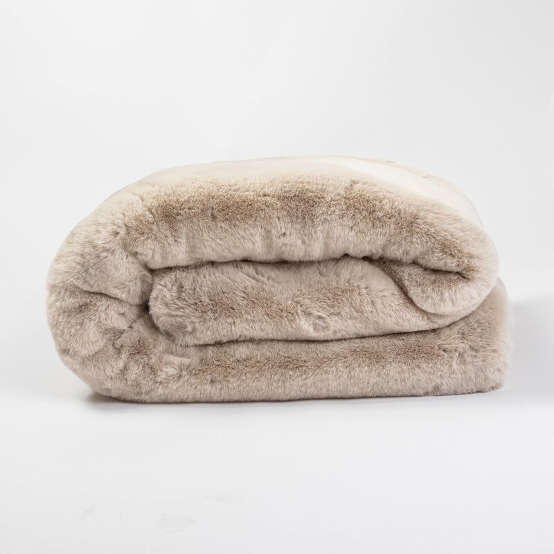 Faux Fur Plaid - Ivory White - Floorpassion X Fred