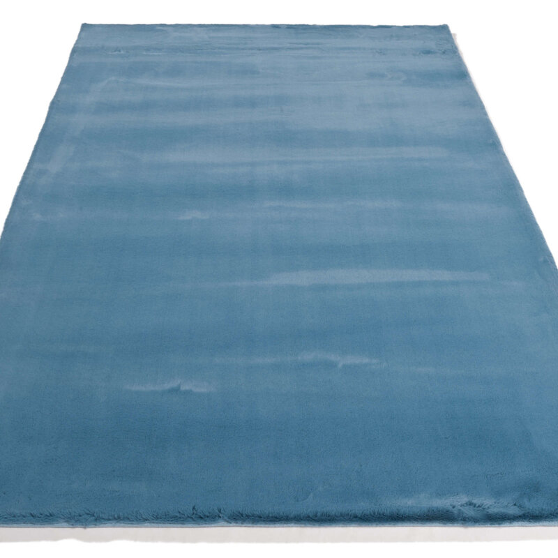 Fay Soft - Superweicher Teppich in Azurblau