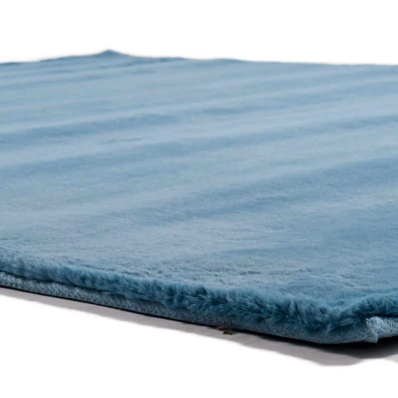 Fay Soft - Superweicher Teppich in Azurblau