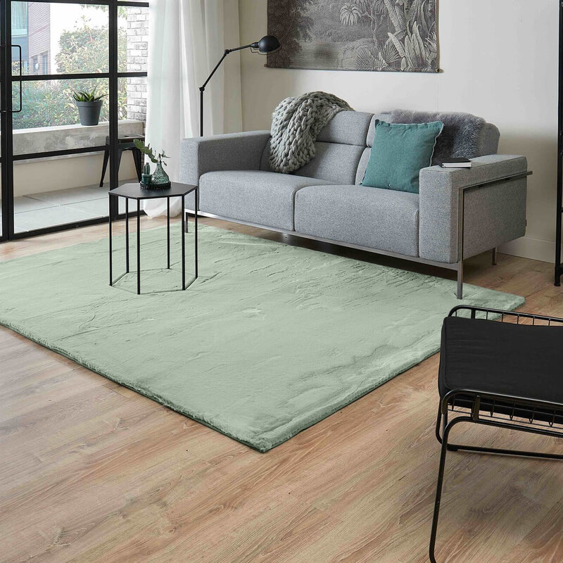 Fay Soft - Superweicher Teppich in Minzgrün