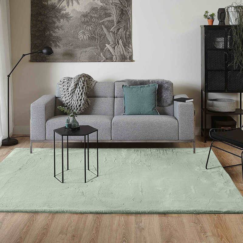 Fay Soft - Superweicher Teppich in Minzgrün
