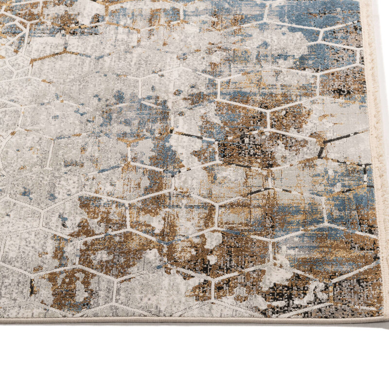 Safi 13 - Exklusiver Vintage-Teppich in Beige-Braun-Mischung