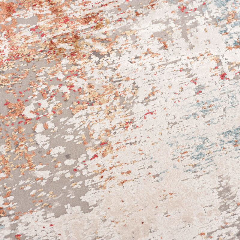 Safi 45 - Exklusiver Vintage-Teppich im mehrfarbige Komposition