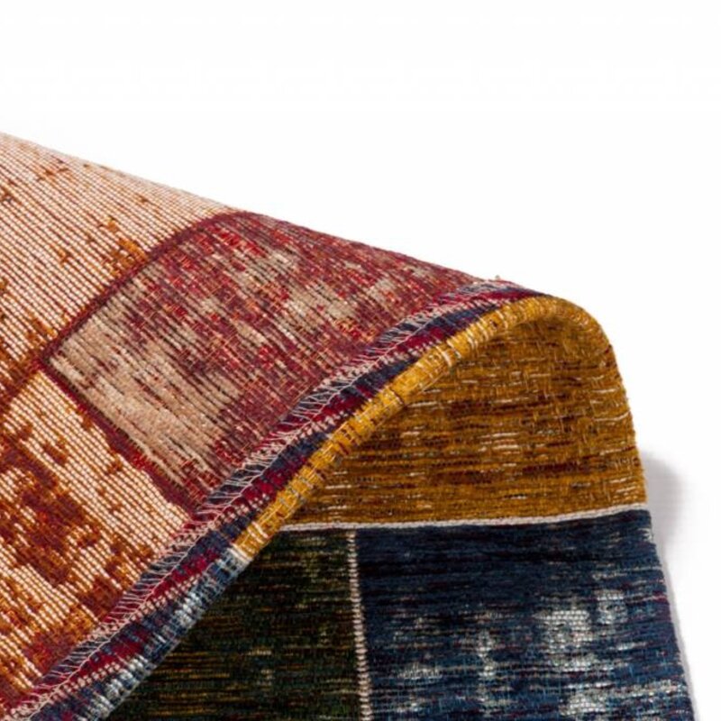 Gaia 45 - Vintage Teppich in Rottönen