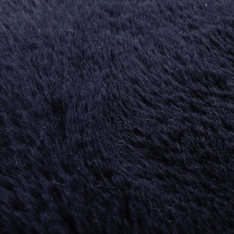 Hampton Dark Blue - Superweicher Hochflor Teppich in Dunkelblau