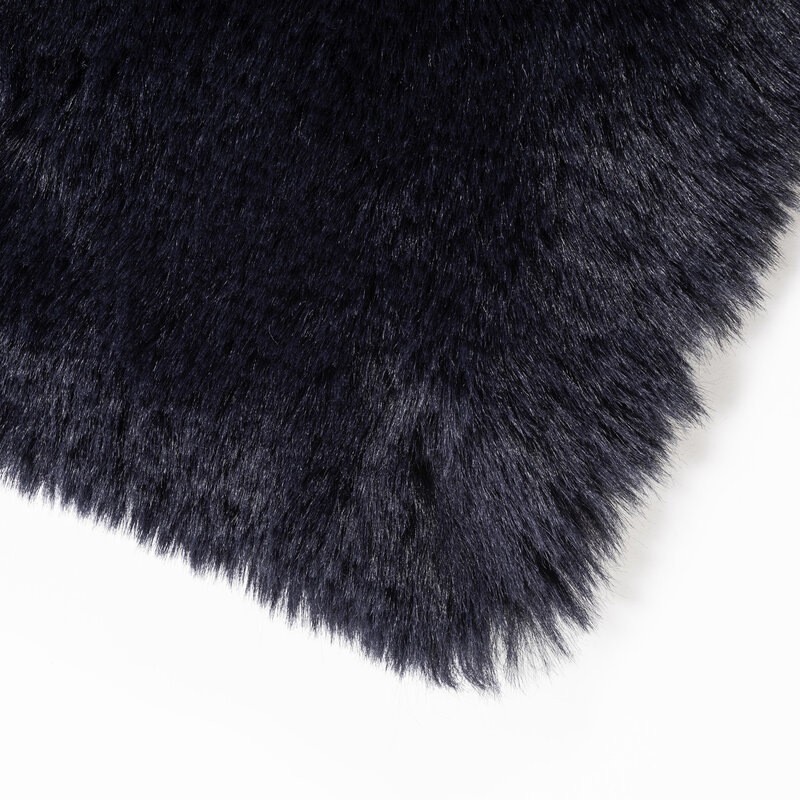 Hampton Dark Blue - Superweicher Hochflor Teppich in Dunkelblau