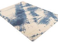 Jairo 35 - Vintage Teppich in Blau