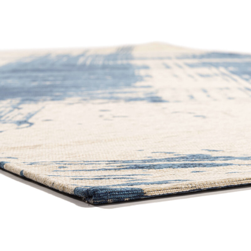 Jairo 35 - Vintage Teppich in Blau