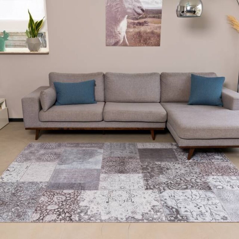 Planet 21 - Design Teppich in Grau