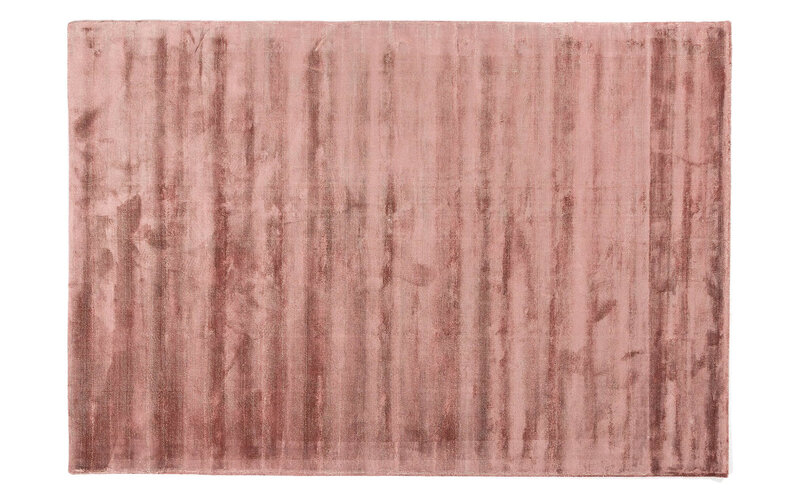 Ryker 44 - Velvet Viskose Teppich in Rosa