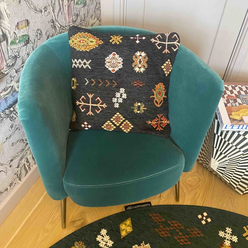 Decokissen - Bolivian Etis Black - Floorpassion X Fred