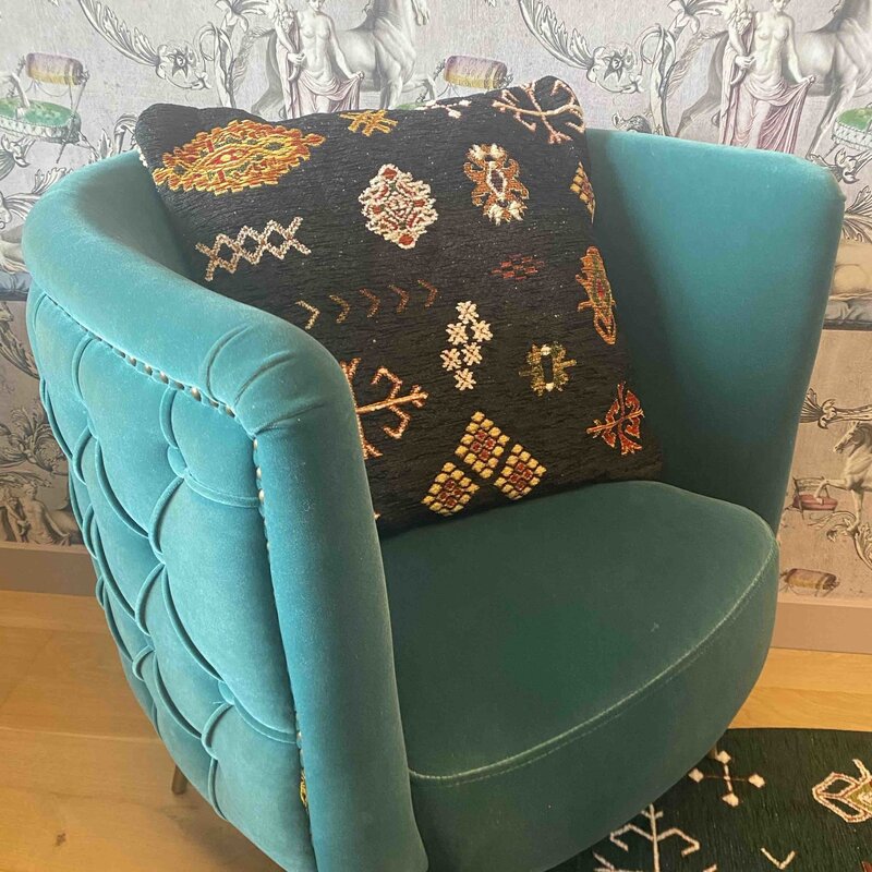 Decokissen - Bolivian Etis Black - Floorpassion X Fred