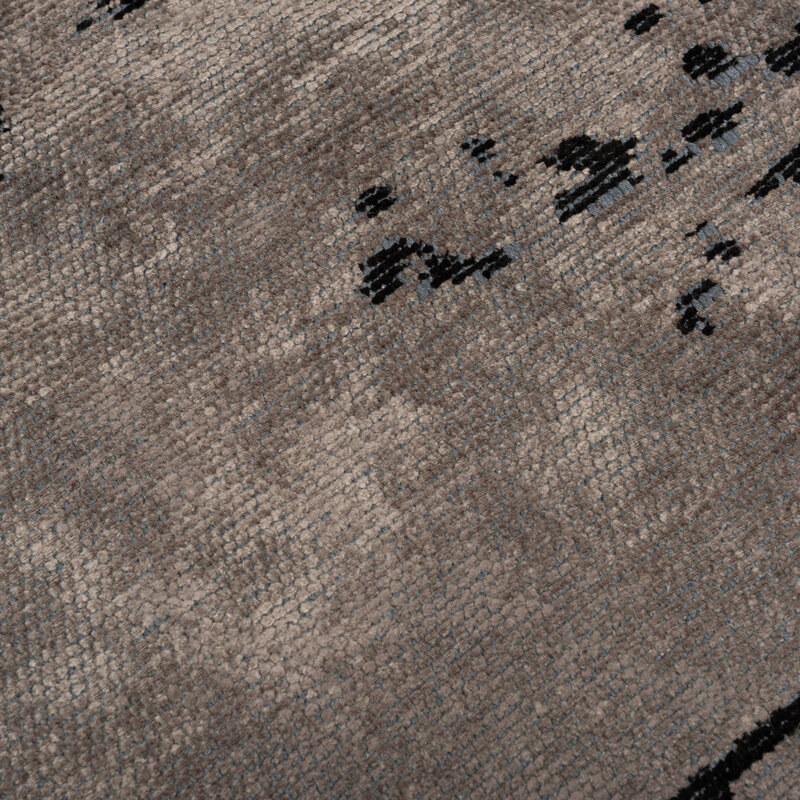 Velours Teppich - Nobu 23 in Taupe