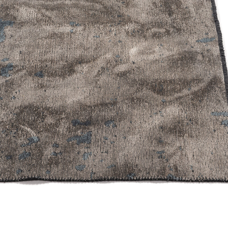 Velours Teppich - Rousseau 36 - Dunkelblau