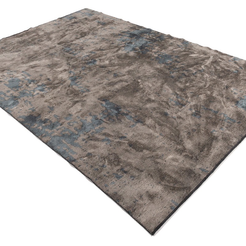 Velours Teppich - Rousseau 36 - Dunkelblau