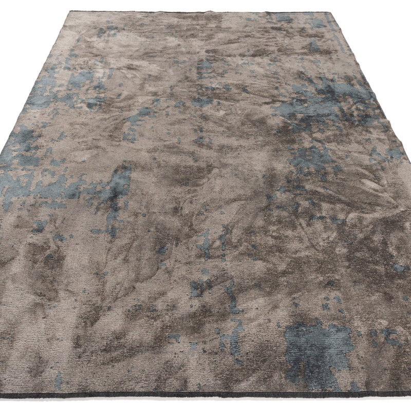 Velours Teppich - Rousseau 36 - Dunkelblau