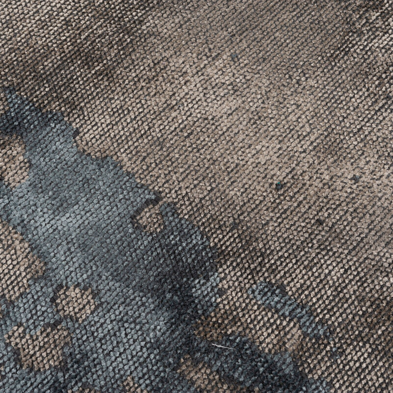 Velours Teppich - Rousseau 36 - Dunkelblau