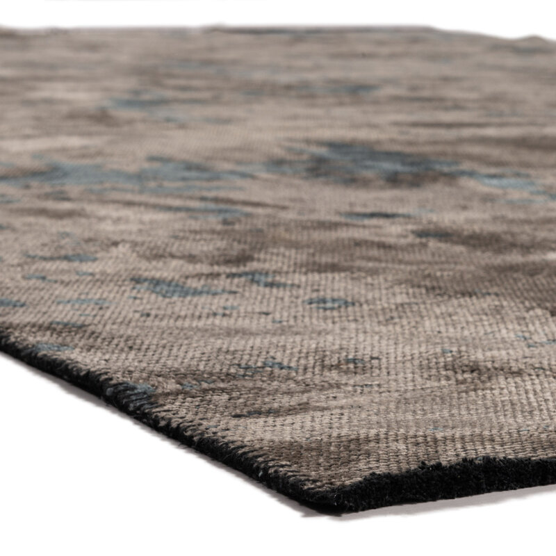 Velours Teppich - Rousseau 36 - Dunkelblau