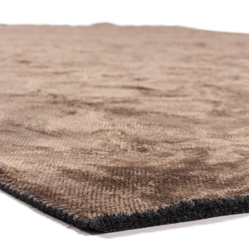 Velours Teppich - Royce 18 in Dunkelbraun