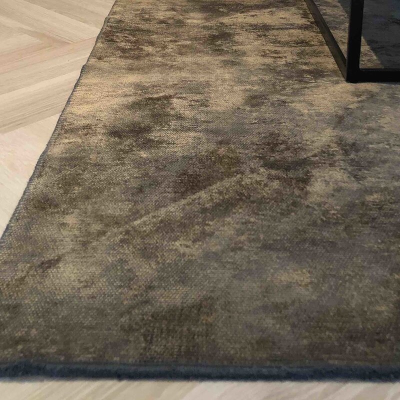 Velours Teppich - Royce 18 in Dunkelbraun