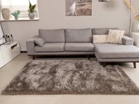 Hochflor Teppich Ross 16 Mix Beige/Grau