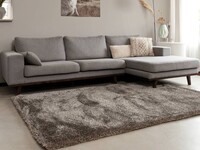 Hochflor Teppich Ross 16 Mix Beige/Grau