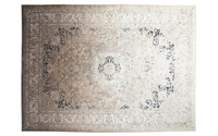 Faded Muscat Beige Shades - Einzigartiger Vintage-Teppich in der Farbkombination Beige/Weiß