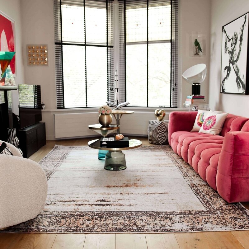 Bellisimo Beige - Einzigartiger Vintage-Teppich in der Farbe Beige