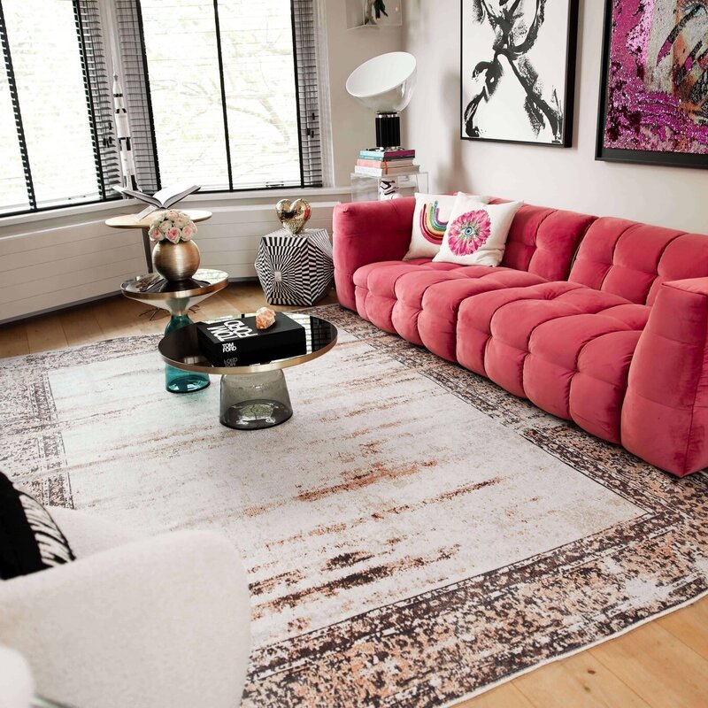 Bellisimo Beige - Einzigartiger Vintage-Teppich in der Farbe Beige