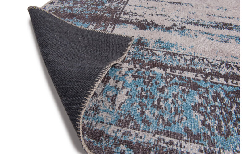Bellisimo Blau - Einzigartiger Vintage-Teppich in der Farbe Blau