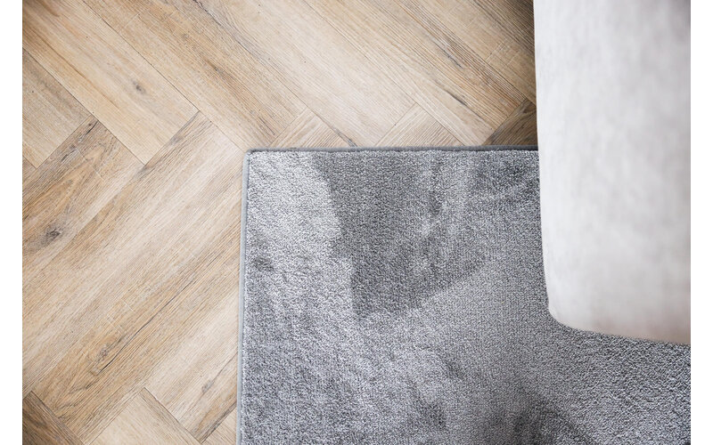 Weicher Einfarbiger Teppich in Chalk Grey - Frisco 21