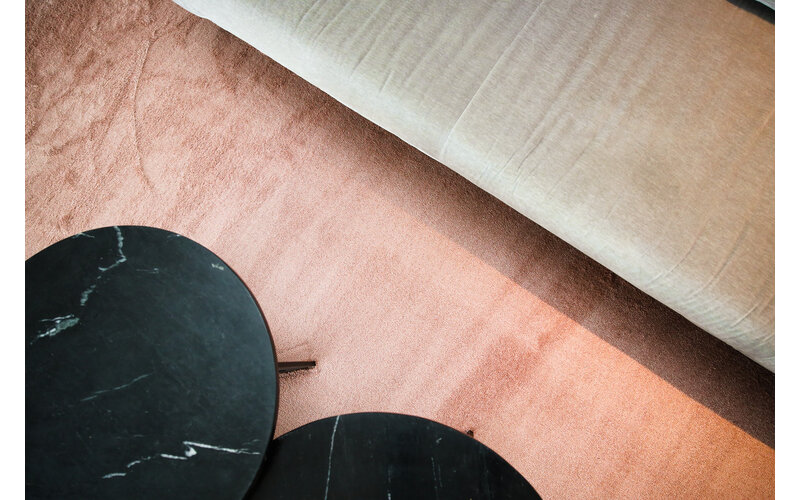 Weicher Einfarbiger Teppich in Soft Pink - Frisco 41