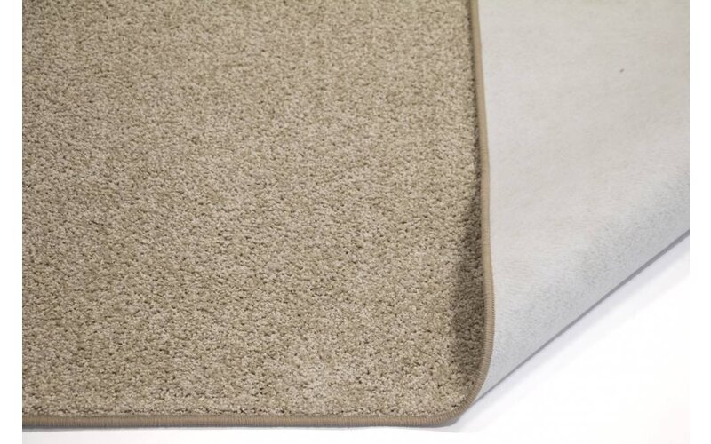 Runder Kurzflor Teppich Tore 15 in Beige