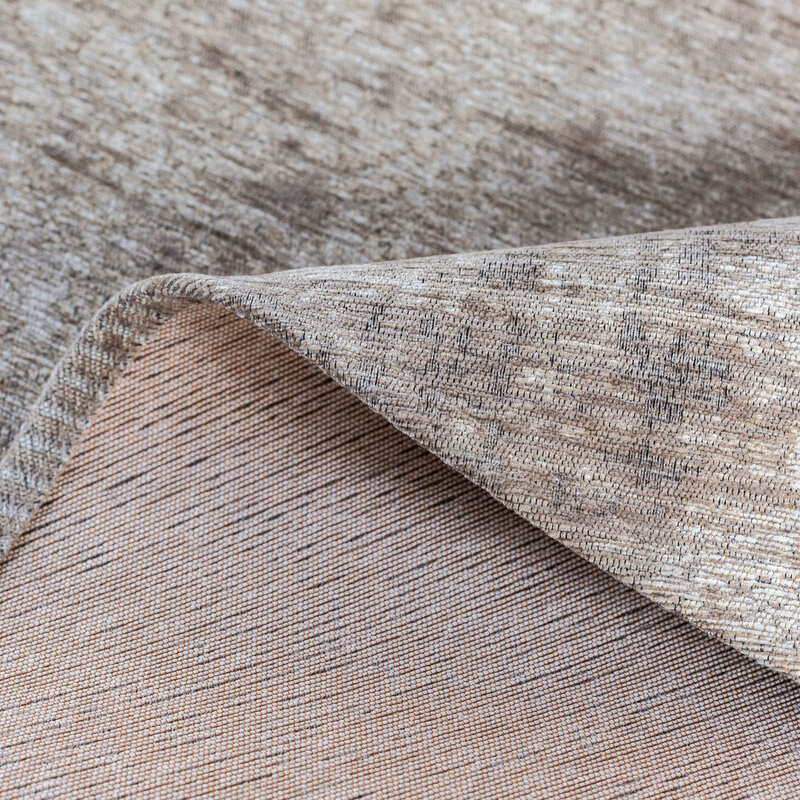 Réal 15 - Runder Vintage Teppich in Beige