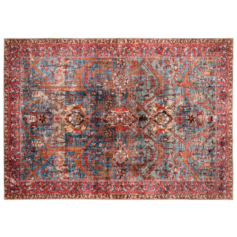 Demre - Einzigartiger Vintage-Teppich in mehreren Farben