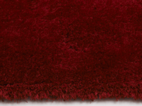 Hochflor Teppich Ross 45 Dunkelrot - oval