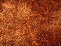 Hochflor Teppich Ross 63 Mix Orange/Braun - Oval